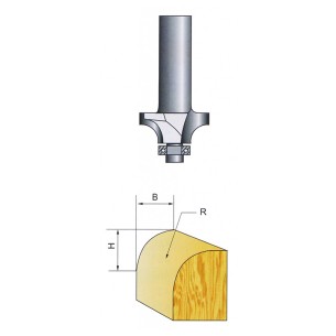 Фрезер за оберфреза R2,38 H6,5мм - 1 2