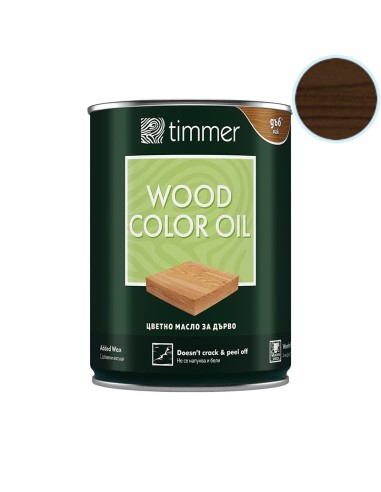 Цветно масло за дърво - Timmer Орех - 750 мл. - 1