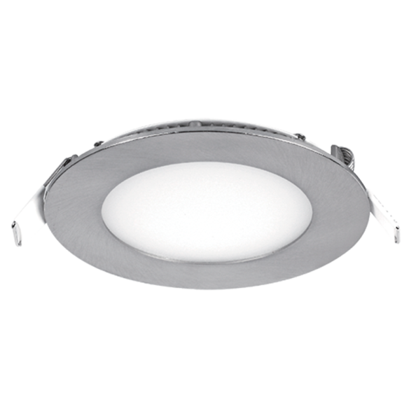 LED панел кръгъл 8W 3000K сатен никел Ф120мм - 1