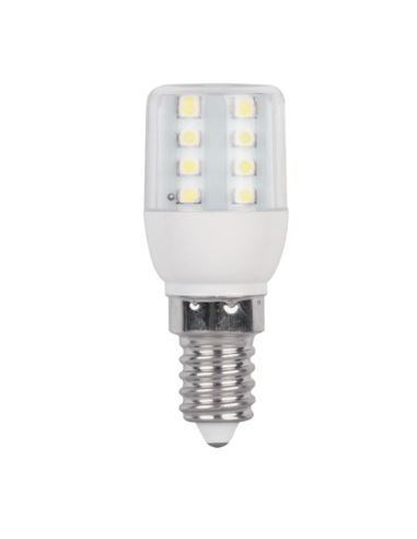 LED лампа LEDT25 16SMD3528 1W E14 230V бял - 1