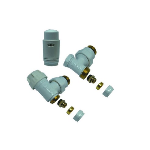 Радиаторен сет Cayman-5 White ъглов 1/2"x16мм и 1/2"x15мм - 2