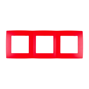 Панел CITY троен, червен - 1