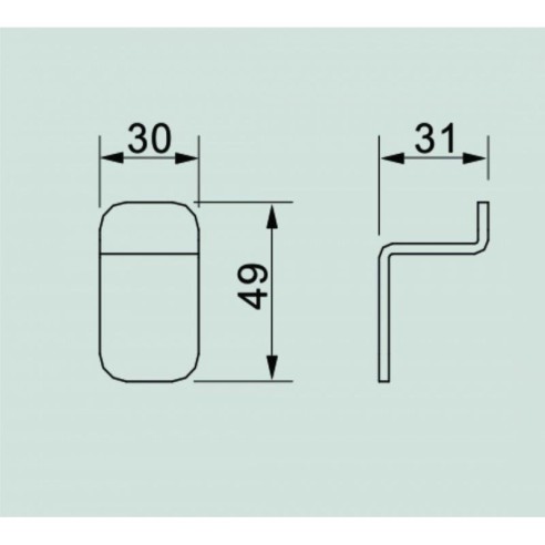Закачалка за баня Елинор, черна - 2