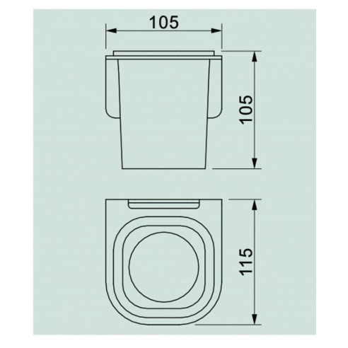 Поставка за четка за зъби Елинор черен мат - 2
