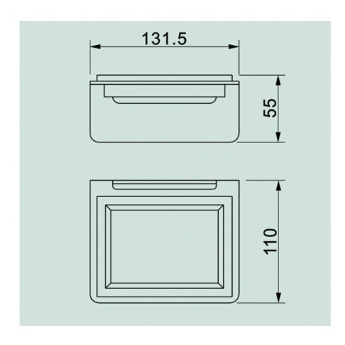 Сапунерка Елинор Черен мат - 2