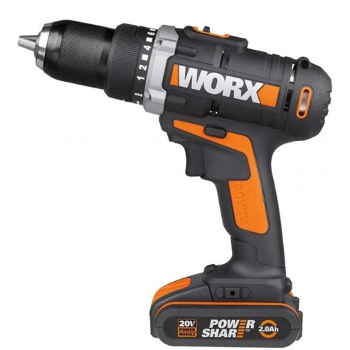 Акумулаторна бормашина WORX WX183.1, Li-ion, 20V, 2 х 2 Ah - 1