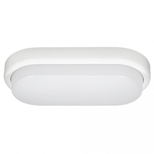 LED плафон OVAL 15W 220V 4000K IP65 бял Lightex - 1