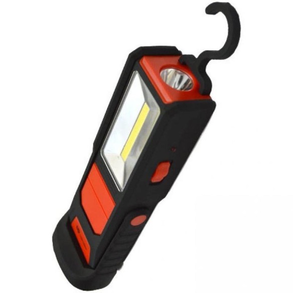 LED ръчна лампа COB 1+2W с магнит и батерия 1200mAh - 4