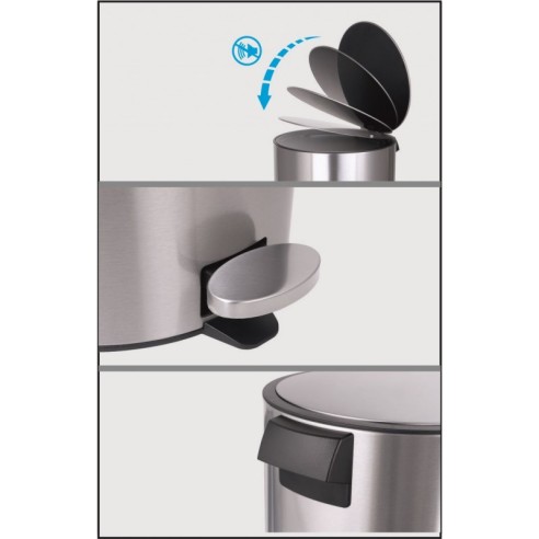 Тоалетно кошче - 5 л - бяло - 4