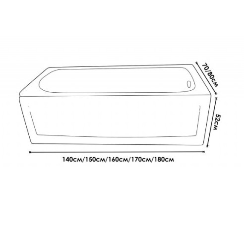 Вана комплект с размери 150х70х52 - IC-157050 - 2