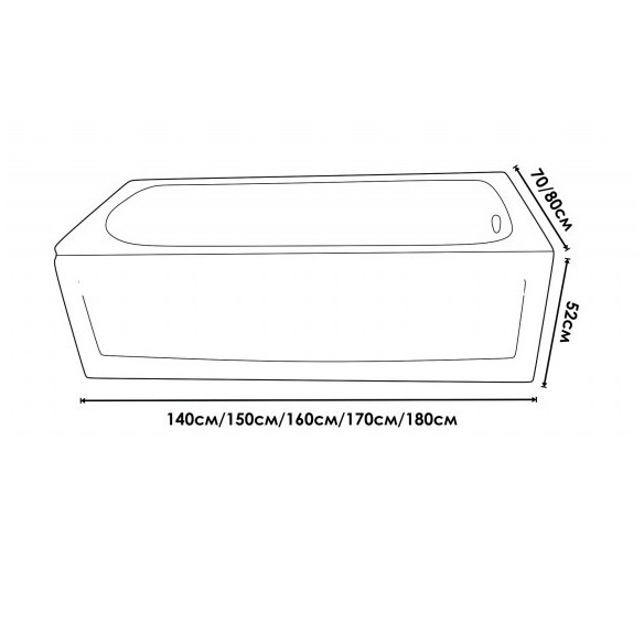 Вана комплект с размери 150х70х52 - IC-157050 - 2