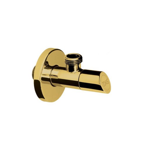 Спирателен кран с розетка - SHARP GOLD - 1/2" х 1/2" - 1