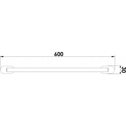 Единична поставка за хавлия Елис IC-2724 - 2