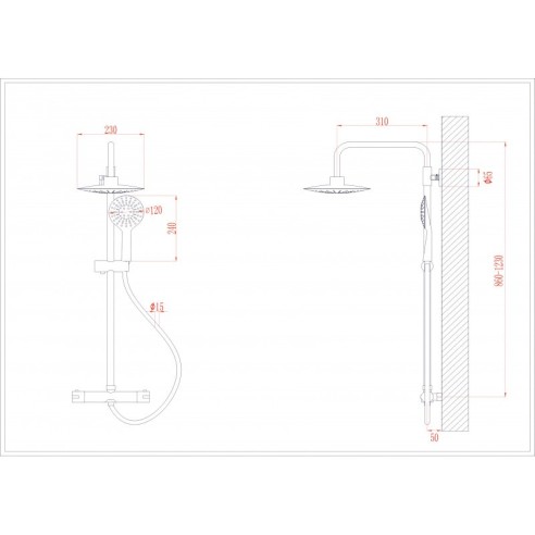 Телескопично тръбно окачване със смесител IC-6221 - 4