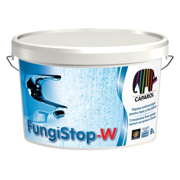 Бяла интериорна боя - FUNGISTOP W 2.5Л - CAPAROL - 1