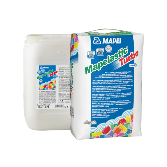 Двукомпонентна, еластична хидроизолация 20 кг+16 кг - MAPEI - 1