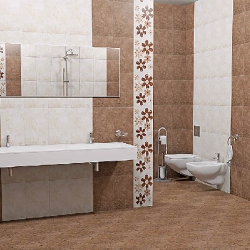 KAI фаянс Савина оранжев 25х40 см 1534 - 2