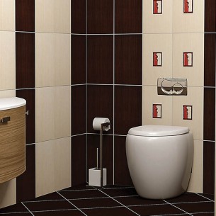 KAI фаянс Aндреа тъмнокафяв 25х40 см 8215 - 1 2