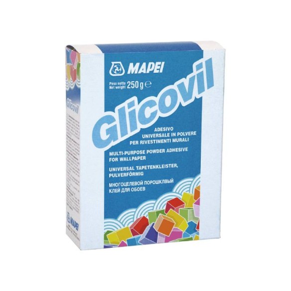Бяло прахообразно лепило за винил GLICOVIL SPECIAL 250гр MAPEI - 1