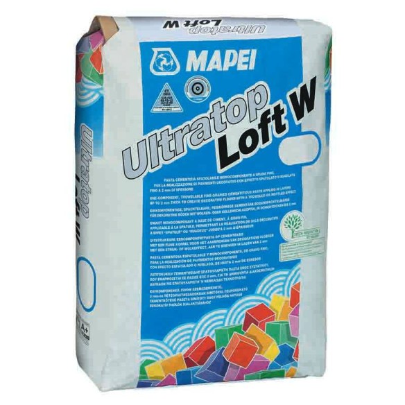 Eднокомпонентна финозърнеста паста ULTRATOP LOFT W 20кг MAPEI - 1
