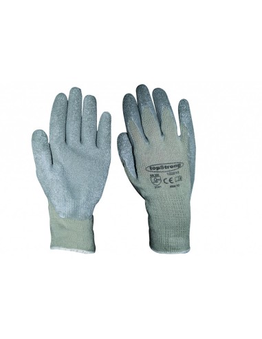 Работни ръкавици сиво трико / сив латекс ЕКО Top Strong - 1