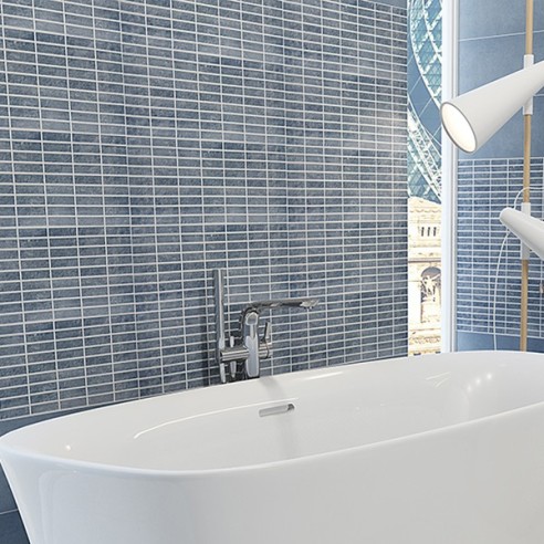 KAI фаянс Eвона мозайка цимент 20х50 см 5651 - 2