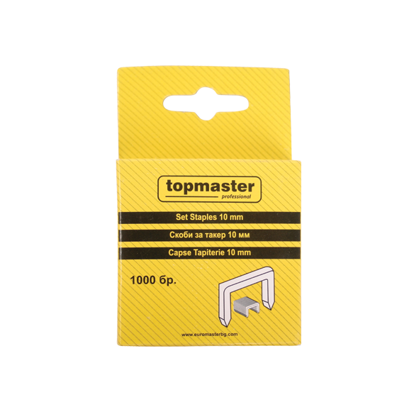 Скоби за такер 12 мм / кутия 1000 броя Topmaster - 2