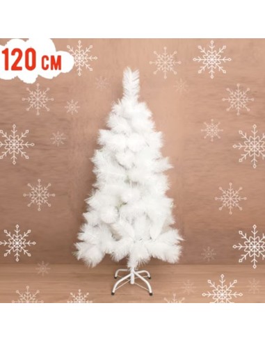 Коледна елха бяла 120 см - 1