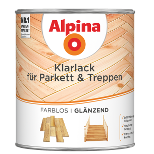 Акрилатен паркетен лак 2 в 1 гланц 0.750л ALPINA - 1