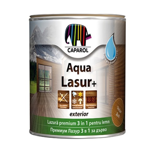 Лазурен лак за дърво Aqua Lasur+ 2.5л CAPAROL - 1