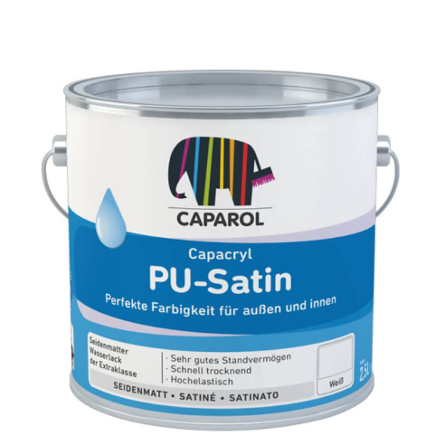 Акрилен полиуретанов лак сатен Capacryl PU-Satin База T 0.350л CAPAROL - 1