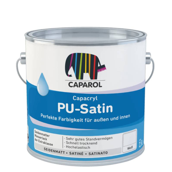 Акрилен полиуретанов лак сатен Capacryl PU-Satin База T 2.4л CAPAROL - 1
