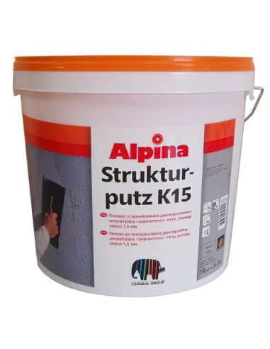 Полимерна мазилка Strukturputz база А K15 25кг ALPINA - 1