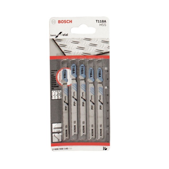 Нож за прободен трион 1бр T 118 A Метал BOSCH - 2