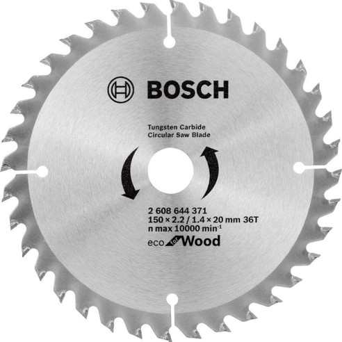 Диск за циркуляр Eco for Wood 150х20 мм 24T BOSCH - 1