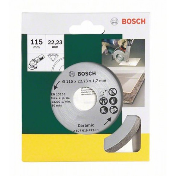 Диамантен диск за фаянс 115х22.23 мм BOSCH - 2
