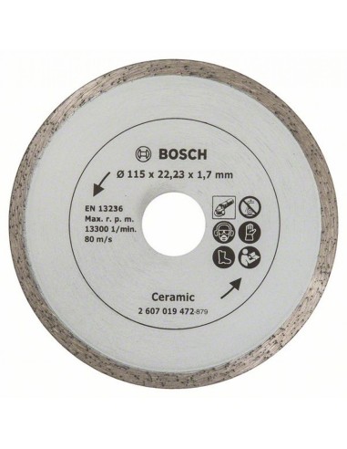 Диамантен диск за фаянс 115х22.23 мм BOSCH - 1