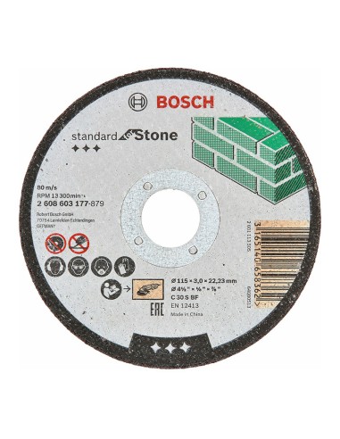 Диск за камък 115х3х22.23 мм Standard for Stone BOSCH - 2