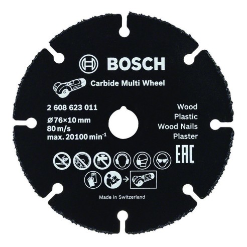 Диск за дърво и пластмаса Carbide Multi Wheel 76мм BOSCH - 1