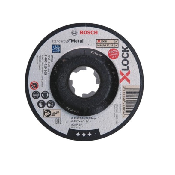 Диск за метал X-Lock SFM 115х6х22.23 мм BOSCH - 1