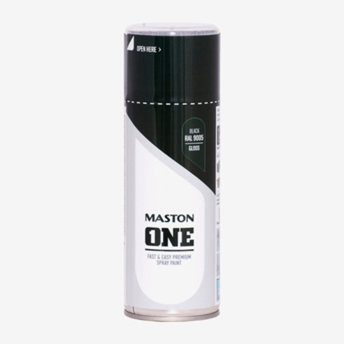 Акрилен спрей Maston ONE RAL9005 черен гланц 400 ml - 1