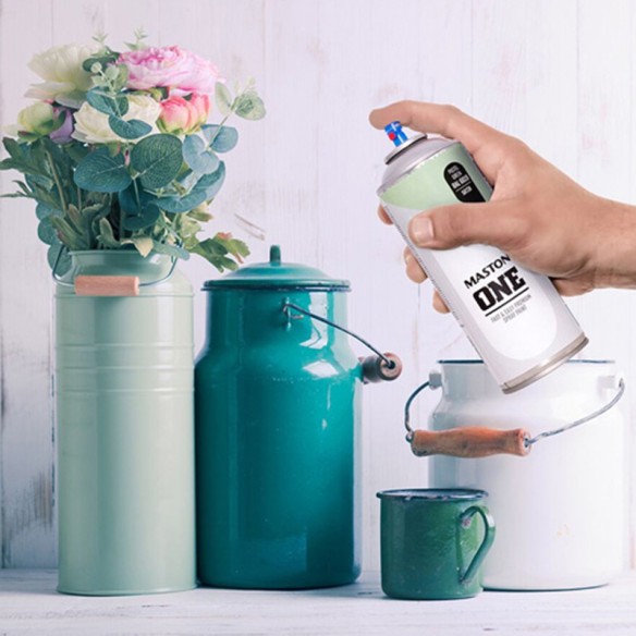 Акрилен спрей Maston ONE RAL9010 бял гланц 400 ml - 3