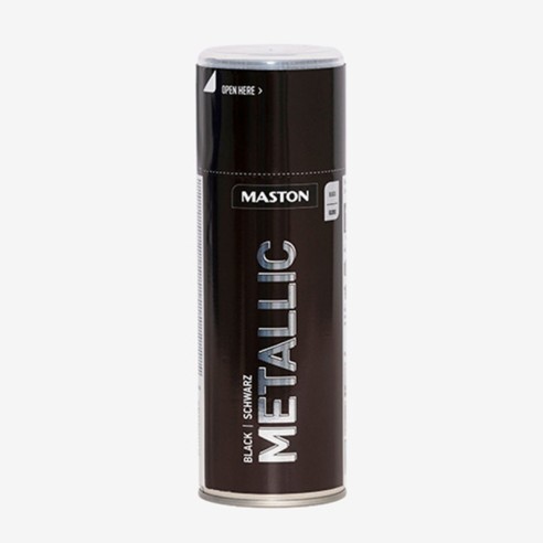 Спрей Maston METALLIC черен металик 400 ml - 1