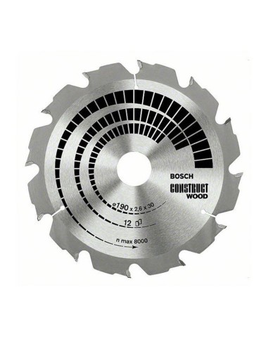 Диск за циркуляр Construct Wood 160х20 мм 12T BOSCH - 1