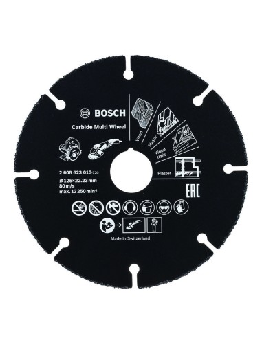 Диск за дърво и пластмаса Carbide Multi Wheel 125мм BOSCH