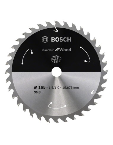 Диск за циркуляр Standard for Wood 165x1.5/1x20 T24 BOSCH - 1