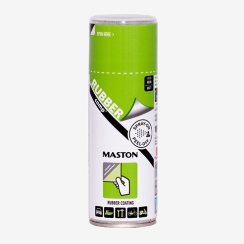 Спрей каучуково покритие Maston RUBBERcomp неоновозелен 400 ml - 1