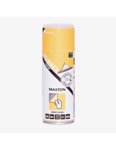 Спрей каучуково покритие Maston RUBBERcomp жълт сатен 400 ml - 1