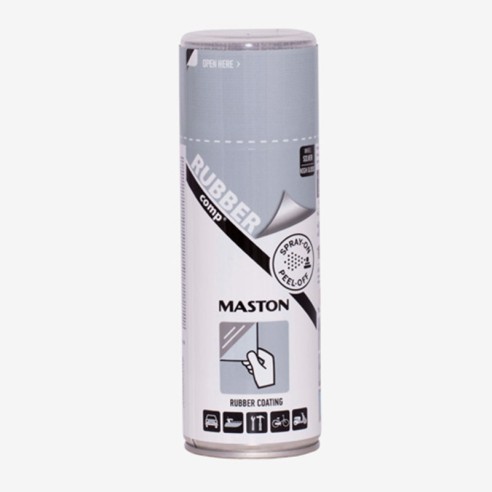 Спрей каучуково покритие Maston RUBBERcomp сребърен висок гланц 400 ml - 1