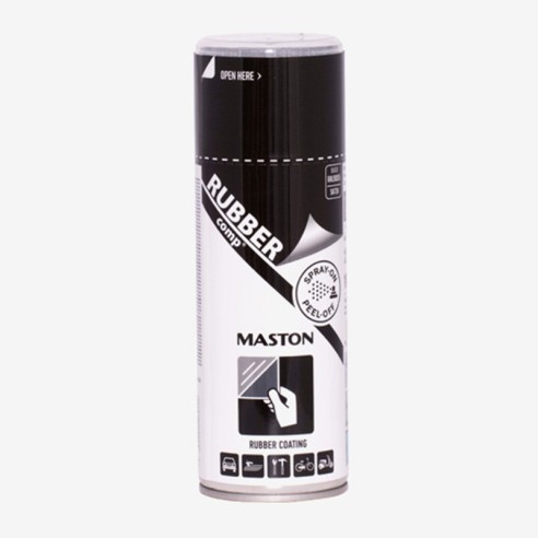 Спрей каучуково покритие Maston RUBBERcomp черен 400 ml - 1